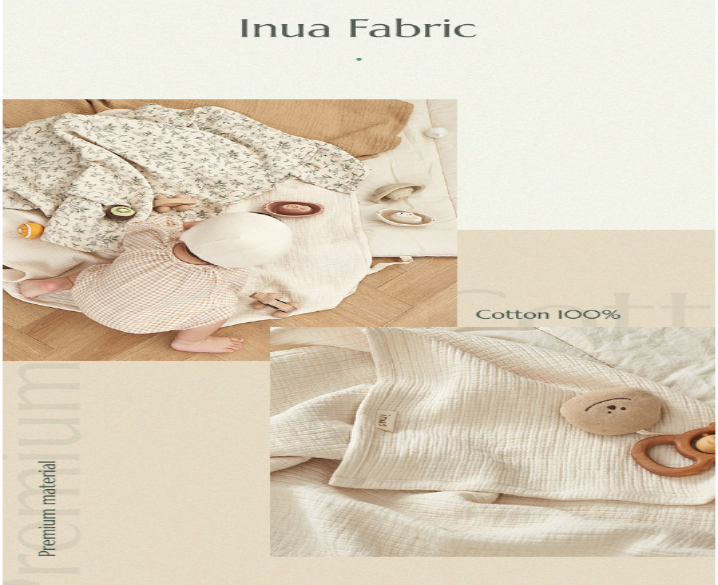 Inua Organic Cotton Nap Mat and Blanket Full set CreamHaus AUSTRALIA
